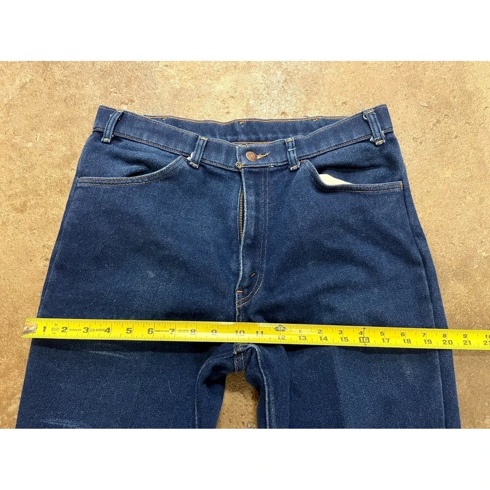 Vintage‎ Levi's Skosh More Room Jeans Mens 32 Blue Denim Dark Wash Straight Leg